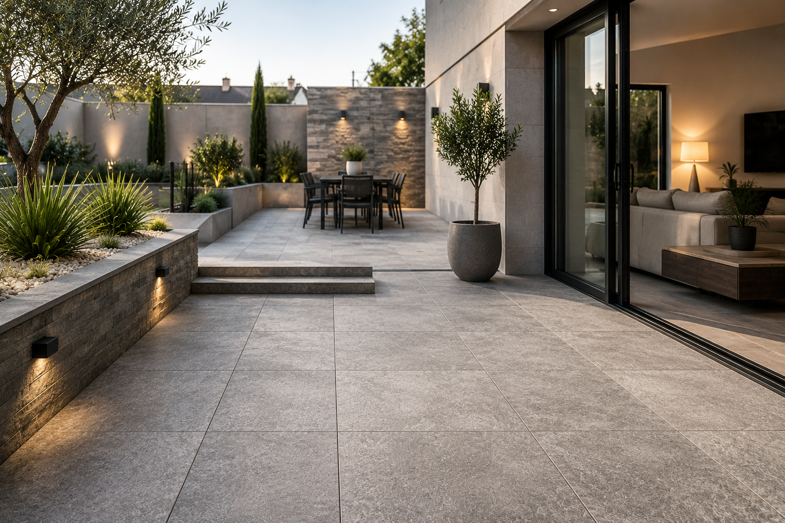Carrelage extérieur antidérapant à Villeurbanne, Bron, Vénissieux, Meyzieu