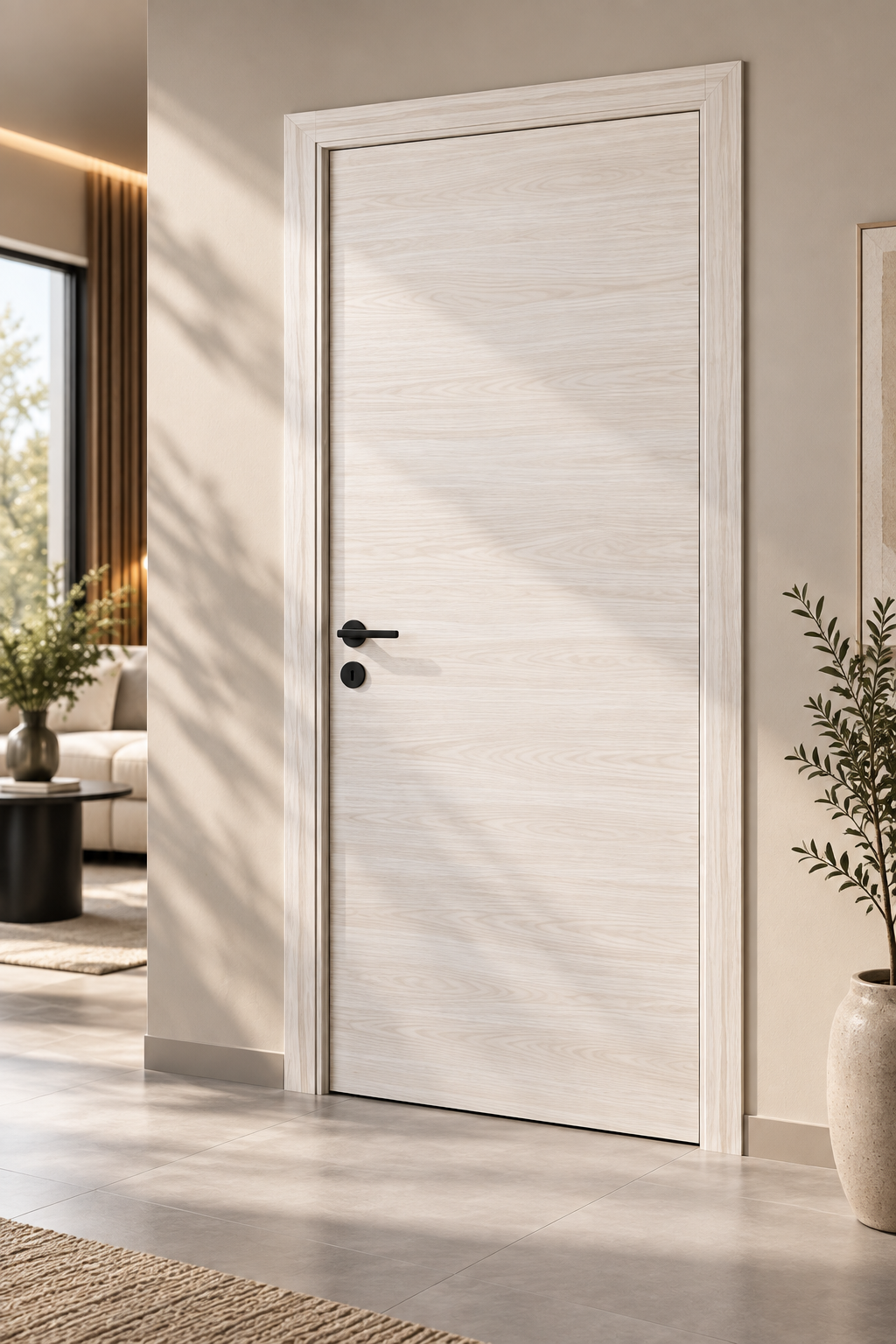 Porte 73 cm Latté battant